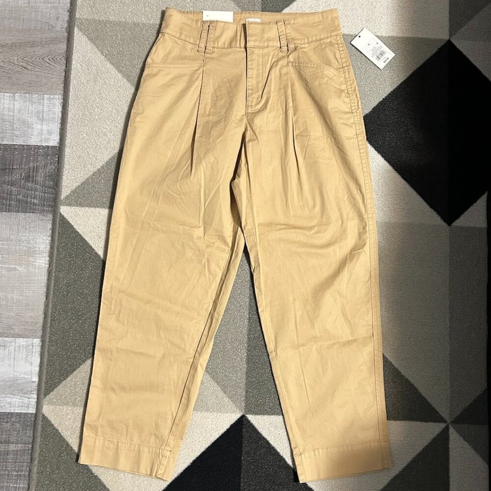 NWT‎ A New Day High Rise Straight Ankle Beige Pants Women's Size 6